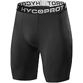 HYCOPROT Compression Shorts Men Spandex Sports Tights Athletic Performance Baselayer Workout Running Active Underwear