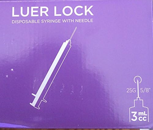 Package of 20 3mL 25g x 5/8