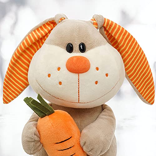Easter Bunny Stuffed Animal, 2 Pack Easter Bunny Plush with Carrot