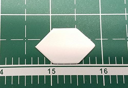 Fine English Paper 0.5" Elongated Hexagon Paper Pieces for English Paper Piecing - 100 Pre-Cut EPP Templates for Quilting & Crafting - Precise for Easy Fabric Alignment - Suitable for All Quilters