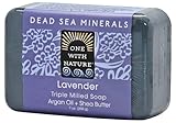 One With Nature Dead Sea Mineral Soap, Lavender, 7-Ounces (Pack of 6)
