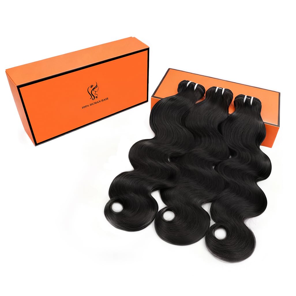 Photo 1 of BIAGT 16A Raw Bundles Human Hair 20 22 24 Inch Body Wave Bundles Human Hair 100% Remy Virgin Human 3 Bundles, 2-Year Life Span, Holds The Curls Well, Silky Soft after Mutiple Washes, No Sheds