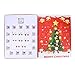 9rice Advent Calendar,24 Days Christmas Emoji Jewellery Advent Calendar +8 Earrings +15 Beads Bracelet (Red)