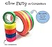 Glow Party UV Blacklight Reactive 200 ft. Total - Great Value - Fluorescent Neon Tape 1/2 in x 50 ft - (4 Pack - Pink, Green, Yellow, Orange - Matte Finish)