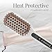 Remington Pro 2-In-1 Heated Straightening Brush with Thermaluxe Advanced Thermal Technology, Blush Pink, CB7480PA