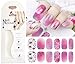 Comdoit Full Nail Stickers Nail Art Polish Strips Nail Wraps for Women Color Nails Strips Glitter Nail Art Stickers Self-Adhesive Decals Nail Design Fingernail Sticker Manicure Decoration