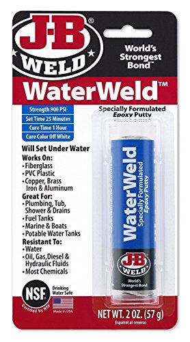 J-B Weld 8277 6 Pack 2 oz. WaterWeld Underwater Epoxy Putty