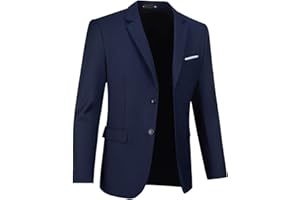 FXZPIODI Mens Suit Jackets Casual Two Button Slim Fit Blazers Suit Separates Coat Sport Coats with Pockets for Wedding Prom Party