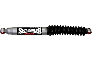 SKYJACKER Steering Stabilizer; Extended Length 23.9in; Collapsed Length 14.35in; Silver w/Black Boot