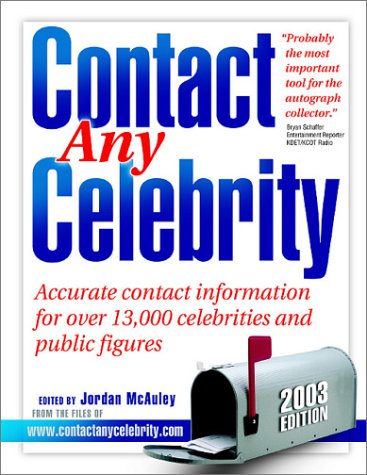Contact Any Celebrity by Jordan McAuley