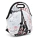 icolor Eiffel Tower Insulated Neoprene Lunch Bag Tote Handbag lunchbox Tote Cooler warm Pouch