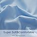 SONORO KATE Bed Sheet Set Super Soft Microfiber 1800 Thread Count Luxury Egyptian Sheets 18-Inch Deep Pocket Wrinkle and Hypoallergenic-3 Piece(Twin XL Lake Blue)