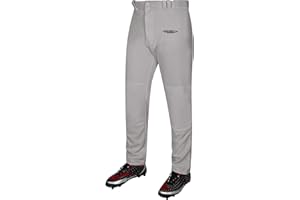 Exxact Sports Home Run Men's Baseball Pants - Full-Length, Semi-Relaxed Fit, Open-Bottom Adult Baseball Pants