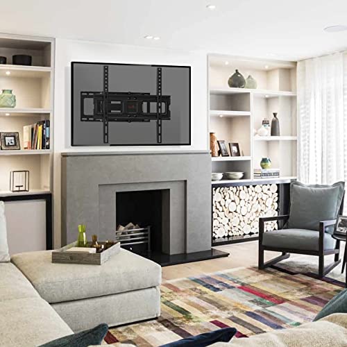 Perlegear TV Wall Mount Bracket Full Motion Dual Swivel Articulating