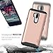 LG G7 Case/LG G7 ThinQ case, TUDIA [MERGE Series] Heavy Duty EXTREME Protection/Rugged with Dual Layer Slim Precise Cutouts Phone Case For LG G7, LG G7 ThinQ - Rose Gold