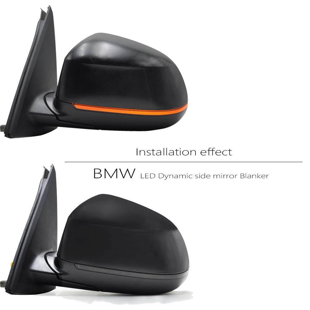 2Pcs LED Side Mirror Sequential Blink Turn Signal Light for BMW X3 F25