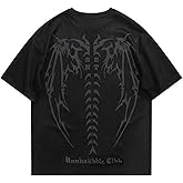 EMMIOL Mens Y2k Baggy Shirts Graphic Tees Oversized Crew Neck Short Sleeve Streetwear Tshirts Summer Tops 2025