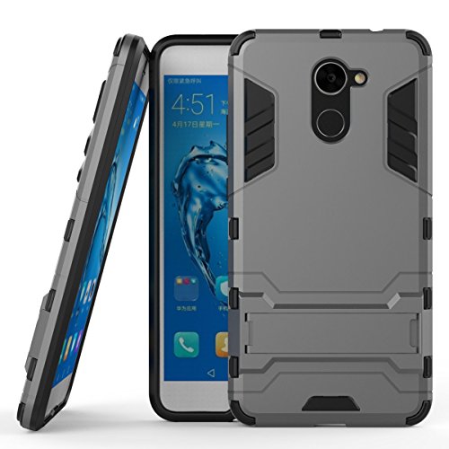 Huawei Y7 Prime Case, SsHhUu Shock Proof Cover Dual Layer Hybrid Armor Combo Protective Hard Case with Kickstand for Huawei Y7 Prime / Huawei Enjoy 7 Plus (5.5