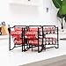 Beverage Can Rack, Stackable Soda Can Dispenser Organizer holded for Fridge, Freezer, Kitchen, Countertops, Bronze, 4 Packs