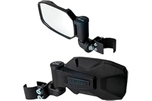 Seizmik Strike UTV Side View Mirror Set for Models with Polaris Pro-Fit and Can-Am Profiled ROPS | ABS | Fits Select Polaris,