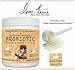 NEW FLAVOR! Best Probiotics for Dogs Powder - 5 Billion CFUs, Help for Dog Allergies, Dog Bad Breath, Yeast Overgrowth & Ear Discharge, Diarrhea, Gas & Constipation - 120 1/2 tsp Scoops