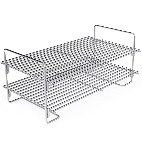 MixRBBQ Universal Warming Rack Stainless Steel Smoke Shelf Cooling