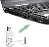 MOOCO 10 x 8GB USB 2.0 Flash Drives Black Swivel Thumb Memory Sticks view 5