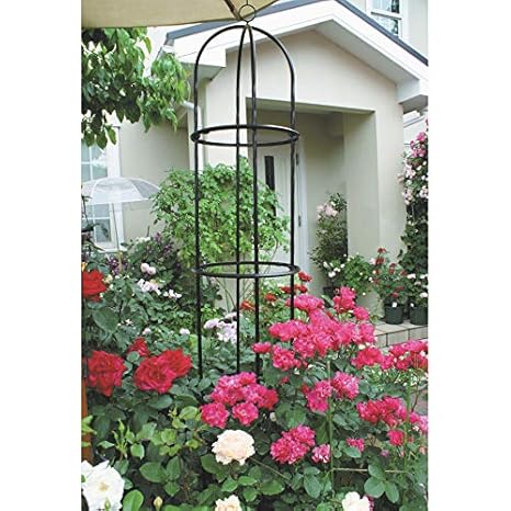 aus grünem Stahl mit Einer Höhe von 2 m Rosen und Pflanzen ART TO REAL