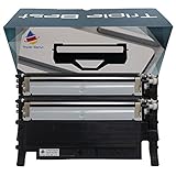 MyTripleBest Set of 2 Compatible Laser Toner Cartridges for Samsung CLT-K406S Black (2,300 Page Yield)