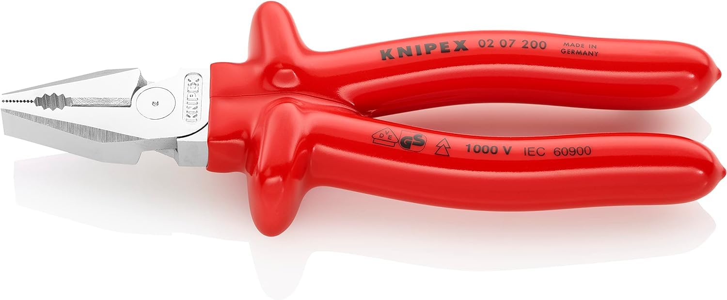 KNIPEX High Leverage Combination Pliers 1000V-insulated (200 mm) 02 07 200