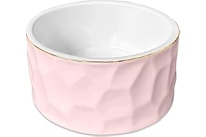 HOMSUN Paper Clip Holder Ceramic Paper Clip Holders Paperclips Holder Dispenser Cute Paper Clip Organizer for Desk Binder Clip Holder Bobby Pin Hair Clip Holder Gift for Office (Geo-Pink)