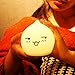 Litake LED Night Light, Battery Powered Night Lights for Kids, Children Soft Silicone Night Light with Warm White, Single Color and 7-Color Breathing Modes for Kids, Baby, Children, Girls (Sweet)