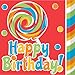 16-Count Paper Lunch Napkins, Sugar Buzz Happy Birthday