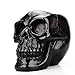 ZOOARTS Black Skull Makeup Brush Door Vase Makeup Organizer Gothic Horror