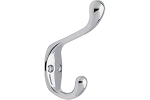 LIBERTY HARDWARE Liberty B42302Q-CHR-C5 3-Inch Heavy Duty Coat and Hat Hook, Polished Chrome