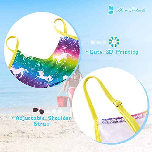 swimsobo Girls Swimsuits Two Piece Bathing Suit Sets 3D Printed Tankini Swimwear for 3-12 Years - Image 4