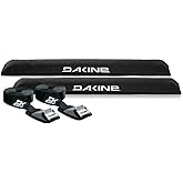 Dakine 28" Aero Long Black Surfboard/SUP/Kayak Roof Car SUV Rack Pad Set with 12' Baja Tie Down Straps