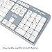 Wireless Keyboard and Mouse, UHURU 2.4GHz Compact Wireless Keyboard Mouse Combo with 13 Hotkeys for Windows 10/8 / 7 / Vista/XP, Laptop, Smart TV, Surface Pro (White)