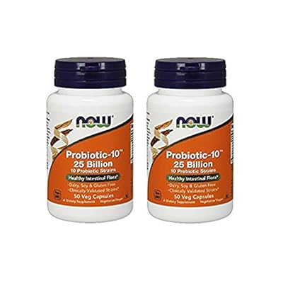 Now Foods Probiotic-10 25 Billion, 50 Vcaps (100)