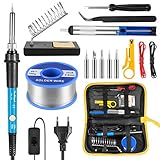 Saldatore Kit WaxRhyed,60W Kit di Saldatura a Stagno 16 in 1,interruttore ON/OFF