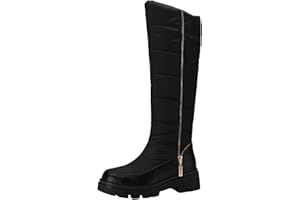 Winter Boots for Women Tall Waterproof Fur Lined Winter Warm Boots Knee High Anti-Slip Snow Boots Rain Pull On Platform Lug S
