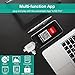 geekgo SD & Micro SD Card Reader for Apple iPhone iPad/Android Phone/MacBook / Computer, Memory Card Adapter with Lightning, USB C, Micro USB, USB 4 Interfaces, Picture and Video Viewer for Camera