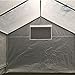 King Canopy Greenhouse 10-Feet by 10-Feet, 1 3/8-Inch Steel Frame, 6-Leg, Opaque, GH1010