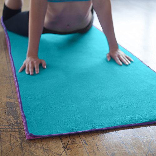Yoga Towel Classic - 100% Microfiber Yoga Mat Towels - Without Silicone Backing - Absorbent - Thin - Lightweight - Durable - Multiple Sizes and Colors - 26" x 72"