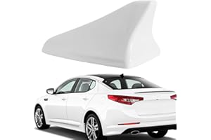 AMSPRAC Shark Fin Antenna Cover,Car Antenna Caps fit for Kia Optima 2014-2020,Sonata 2015 2016 2018 2019,Genesis Sedan G80 2015-2017,Genesis Coupe 2013-2015,Elantra Sedan 2011-2016,(Not Sport) White