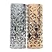 Lucklybestseller 2PCS Metal Lighter Case Cover Holder Collection Gift for BIC Full Size Lighter J6 Square Hollow-2 Color Set