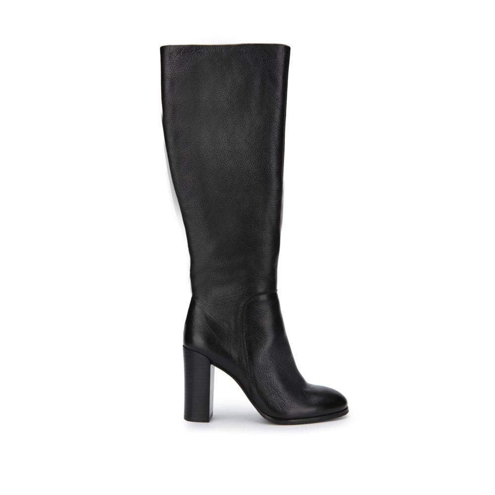 kenneth cole new york womens justin knee high boot, black, 5.5 us