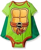 Teenage Mutant Ninja Turtles Baby Boys' Bodysuit with Cape, Green, 6-9 Months