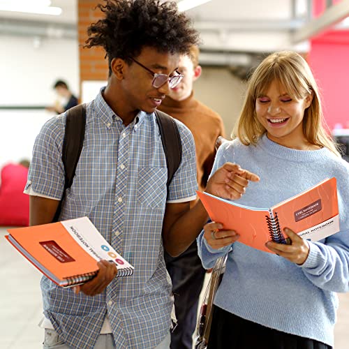 5 Subject Notebook with Dividers Tabs Spiral Notebooks for Work Wide