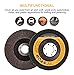 4.5 Inch x 7/8 Inch 60 Grit Professional Flap Disc High Density Jumbo(Single Disc Weight 3 oz) High Temperature Sintered Aluminium Oxide(More Durable) 12 Pack